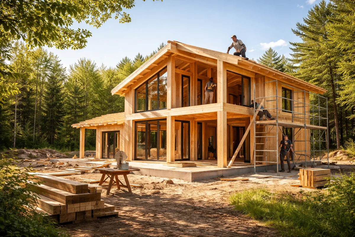 Combien de temps pour construire une maison en bois